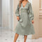 Robe Vert Sauge Dentelle