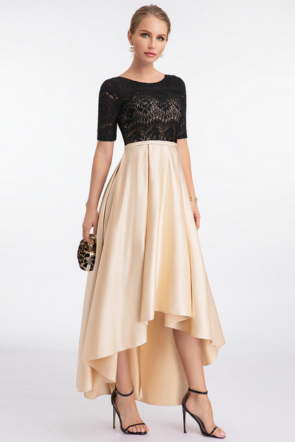 Robe Dentelle Asymétrique Chic - gallery 1
