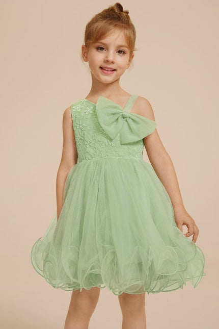 Robe Dentelle Tulle Vert Pastel - gallery 7