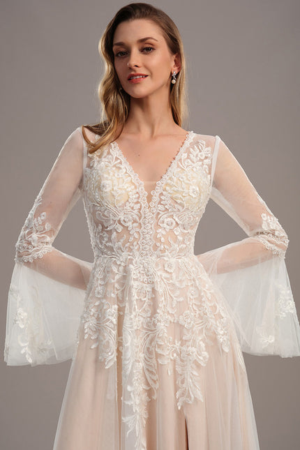 Robe De Mariee Manche Longue Dentelle - gallery 3