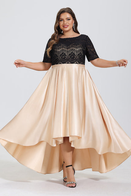 Robe Dentelle Asymétrique Chic - gallery 7