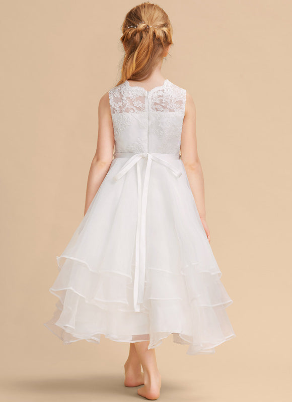 Robe Dentelle Enfant Organza - gallery 3