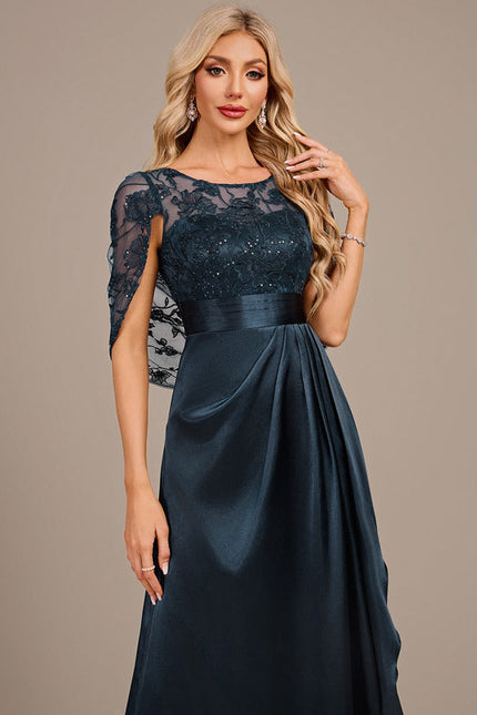 Robe Satin Et Dentelle - gallery 1