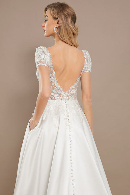 Robe Soie Et Dentelle - gallery 4