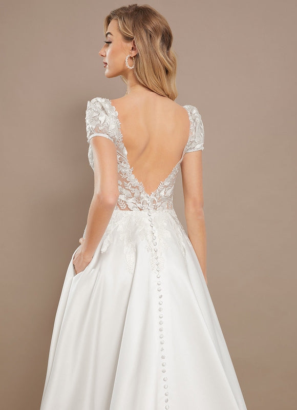 Robe Soie Et Dentelle - gallery 4