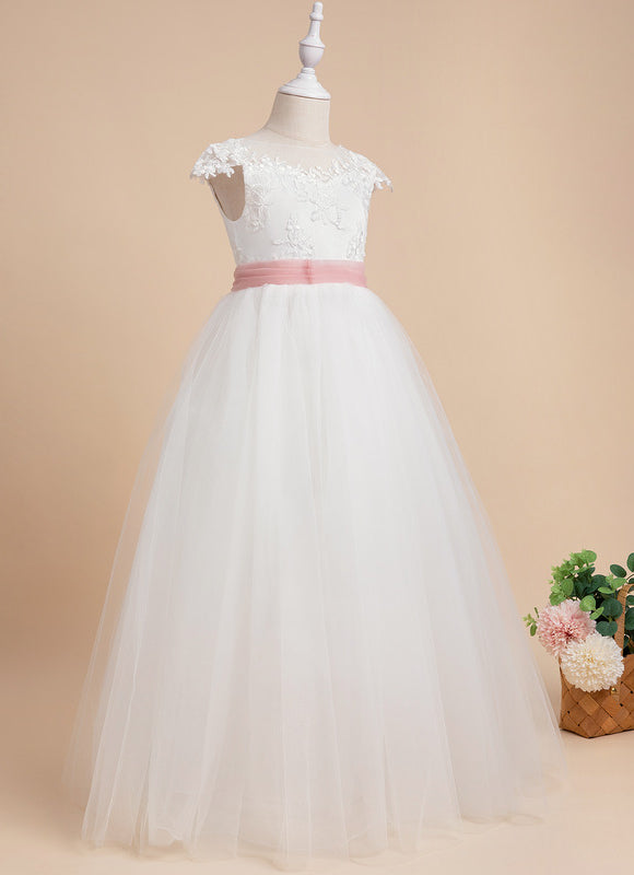 Robe Dentelle Enfant Satinée - gallery 8