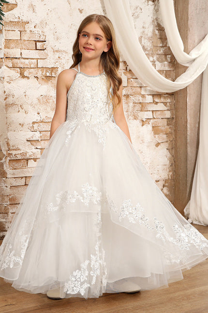 Robe Dentelle Nuptiale Tulle Enfant