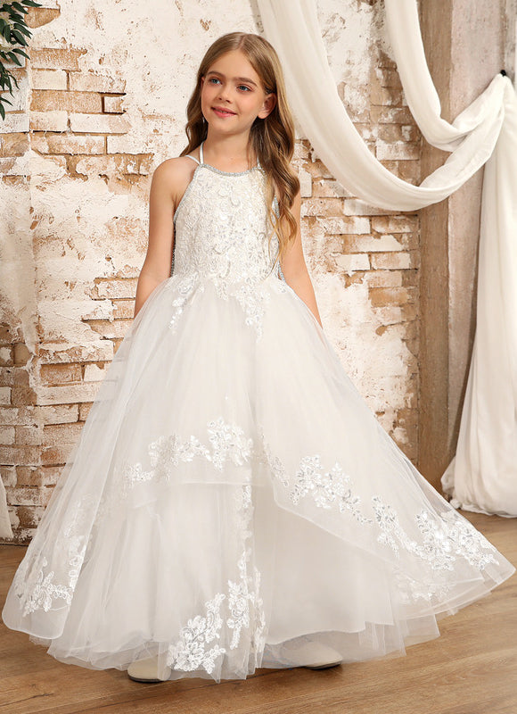 Robe Dentelle Nuptiale Tulle Enfant
