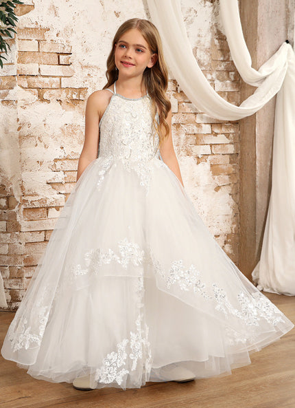 Robe Dentelle Nuptiale Tulle Enfant