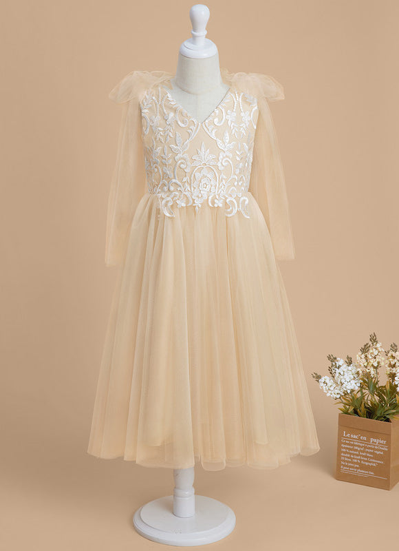 Robe Dentelle Champagne