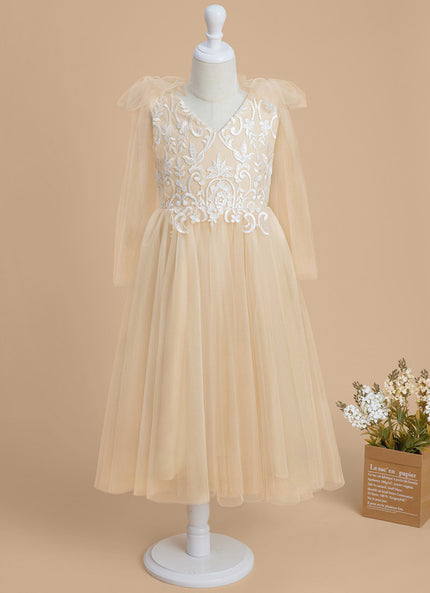 Robe Dentelle Champagne