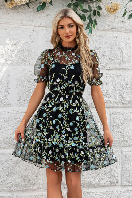 Robe Noir Transparente Dentelle