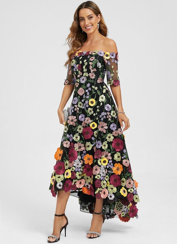 Robe Dentelle Bohème Éclatante - gallery 4