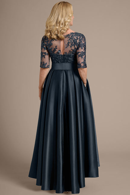Robe Bleu Marine Dentelle Mariage - gallery 6
