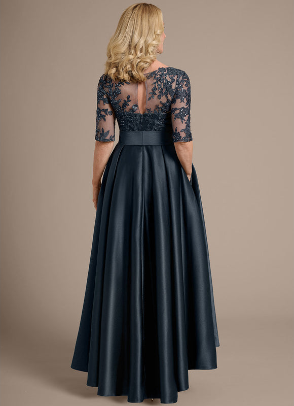 Robe Bleu Marine Dentelle Mariage - gallery 6