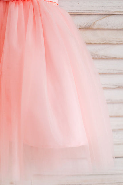 Robe Dentelle Enfant Blanche Tulle - gallery 2