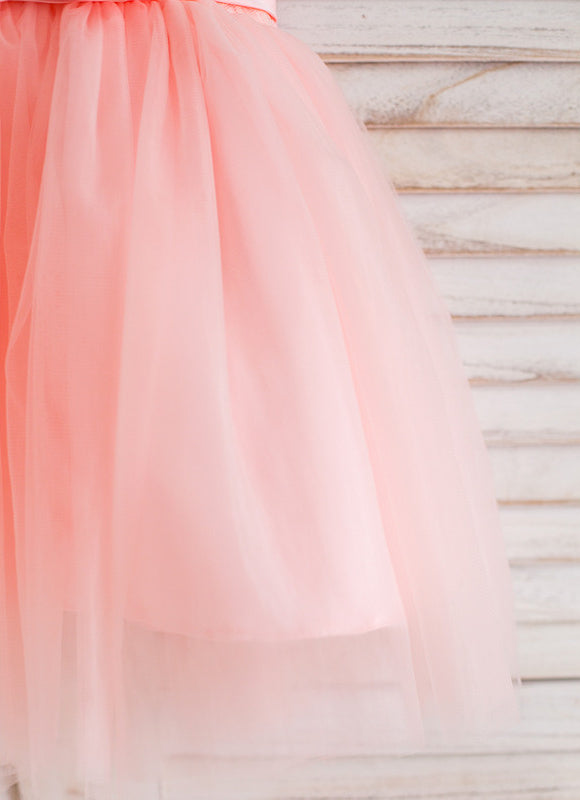 Robe Dentelle Enfant Blanche Tulle - gallery 2