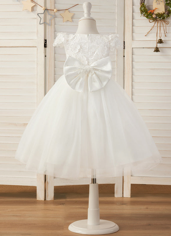 Robe Dentelle Tulle Fleuri - gallery 3