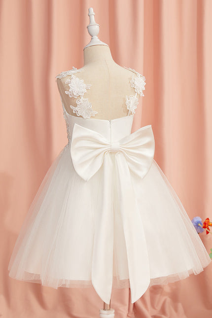 Robe Dentelle Enfant Tulle Floral - gallery 1