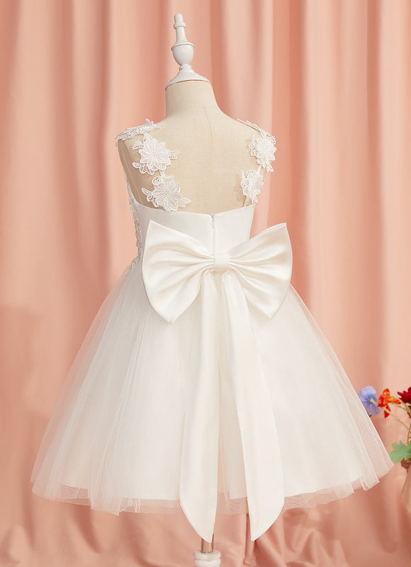 Robe Dentelle Enfant Tulle Floral - gallery 1