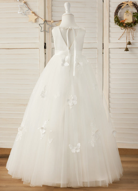Robe Dentelle Mariée Enfant Blanche - gallery 4