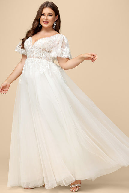 Robe Dentelle Éthérée Perlée - gallery 9