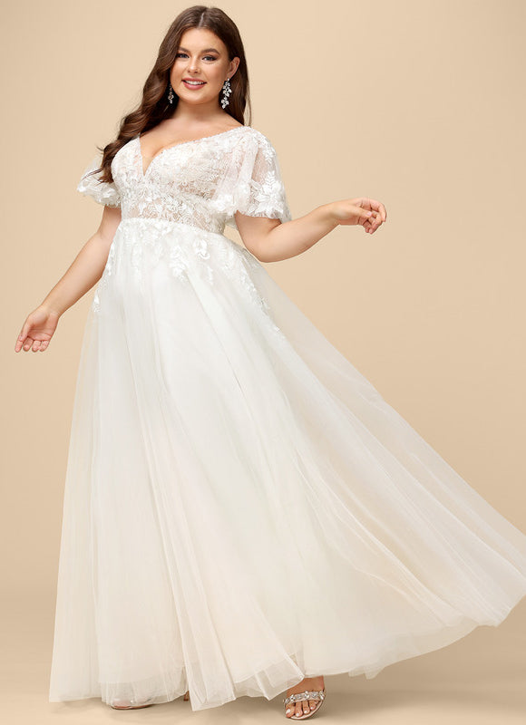 Robe Dentelle Éthérée Perlée - gallery 9