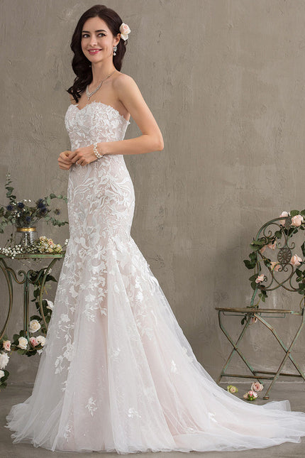 Robe Dentelle Élégante Tulle - gallery 3
