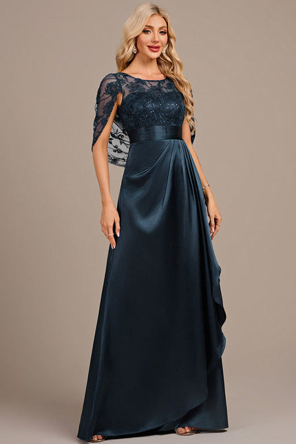 Robe Satin Et Dentelle - gallery 4