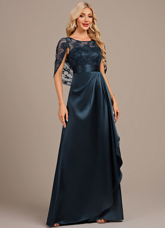 Robe Satin Et Dentelle - gallery 4