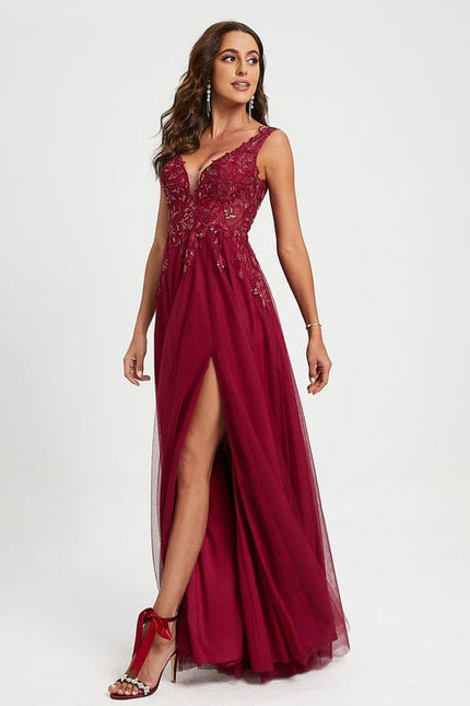 Robe Longue Bretelle Dentelle - gallery 2