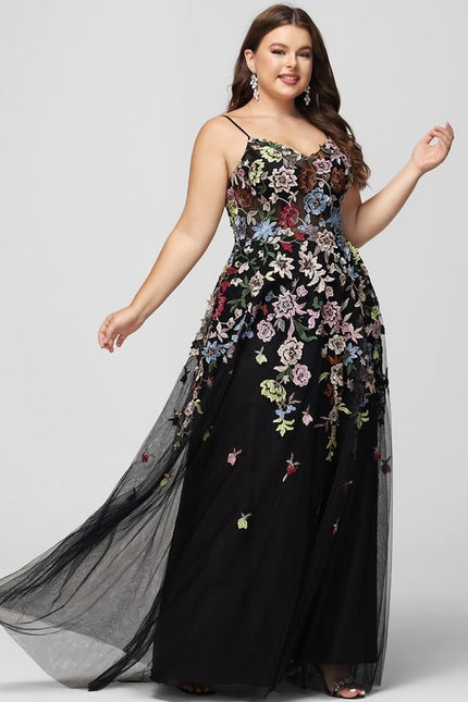 Robe Dentelle Florale En Tulle - gallery 6