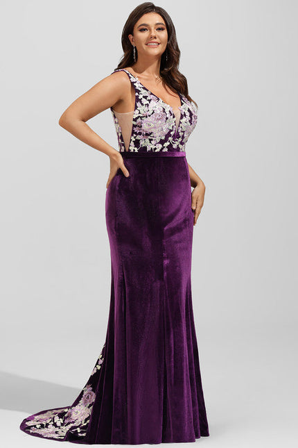 Robe Dentelle Velours Floral - gallery 5