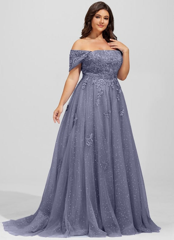 Robe Dentelle Lavande Étoilée - gallery 8