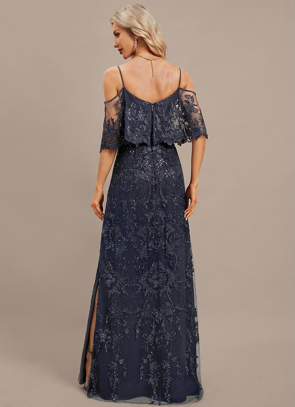 Robe Dentelle Marine Brodée - gallery 6