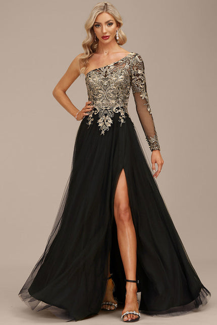 Robe Dentelle Tulle Asymétrique