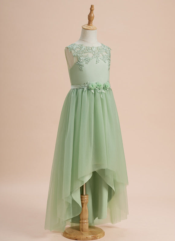 Robe Dentelle Émeraude Enchantée - gallery 2