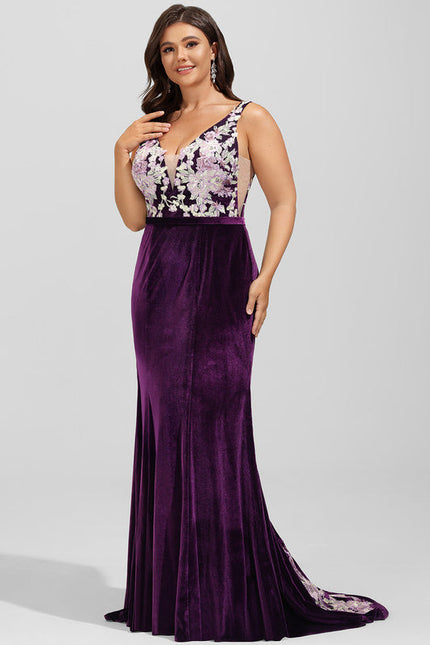 Robe Dentelle Velours Floral - gallery 6