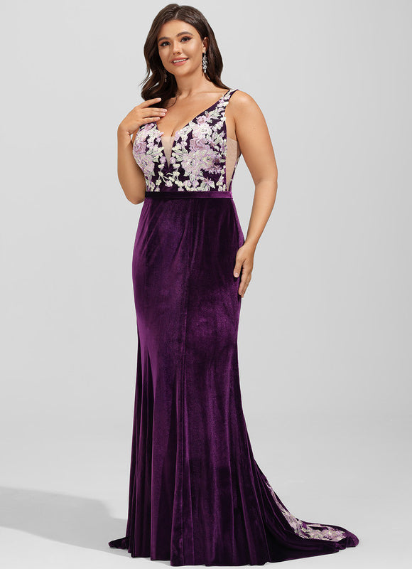 Robe Dentelle Velours Floral - gallery 6