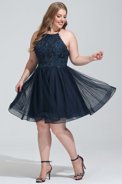 Robe Dentelle Tulle Noire - gallery 5