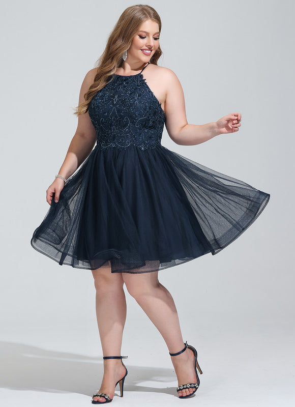 Robe Dentelle Tulle Noire - gallery 5