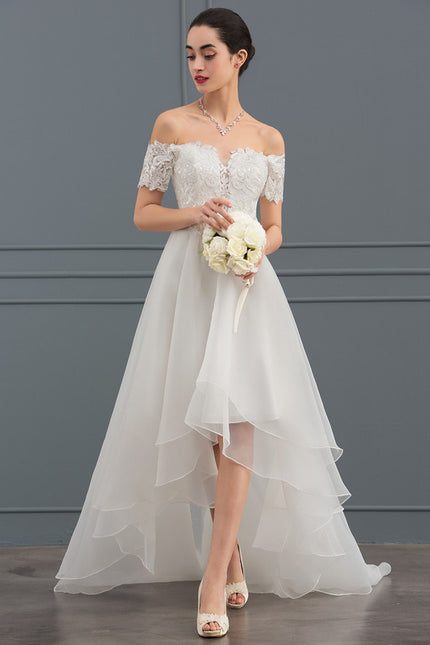 Robe Dentelle Organza Étoilée