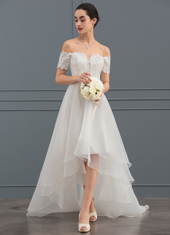 Robe Dentelle Organza Étoilée