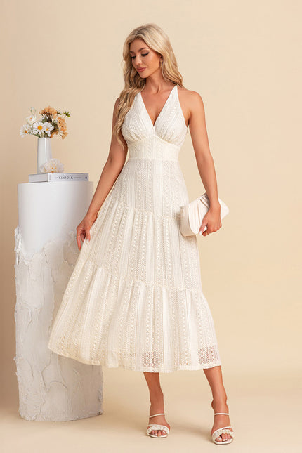 Robe Blanche Dentelle Anglaise - gallery 1
