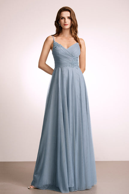 Robe Dentelle Fluide Ciel - gallery 1