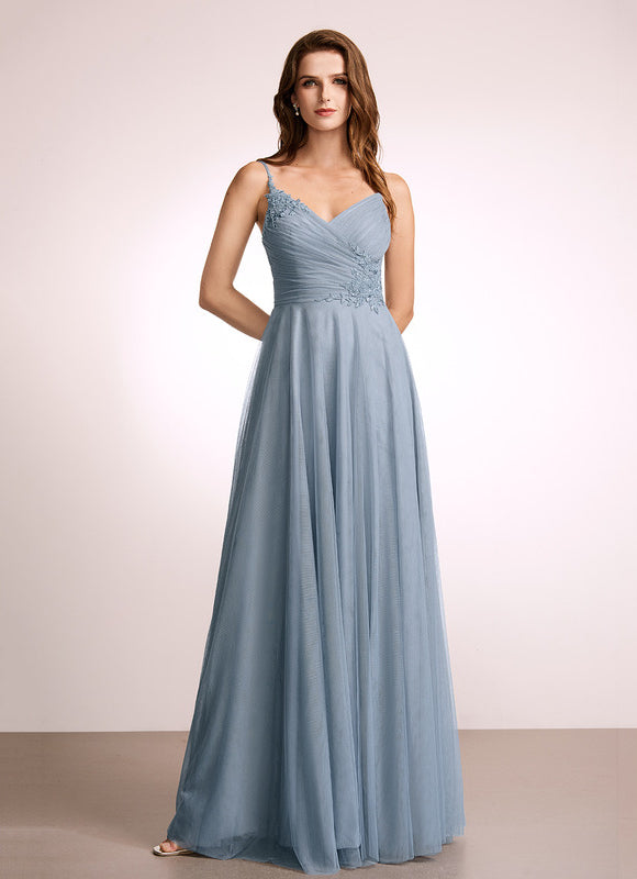 Robe Dentelle Fluide Ciel - gallery 1