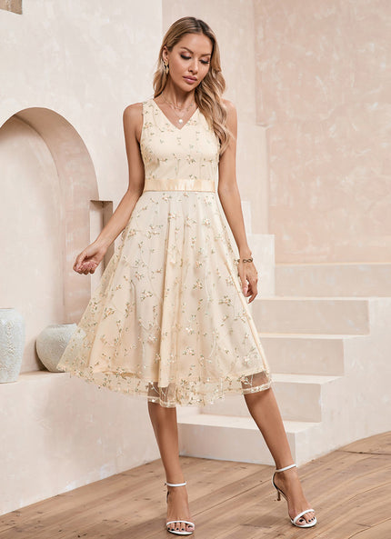 Robe Dentelle Brodée