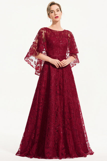 Robe Dentelle Éclat Bordeaux