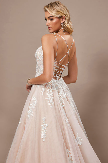 Robe Dentelle Princesse Tulle Floral - gallery 6