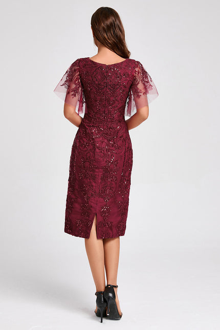 Robe Dentelle Rouge Bordeaux - gallery 5